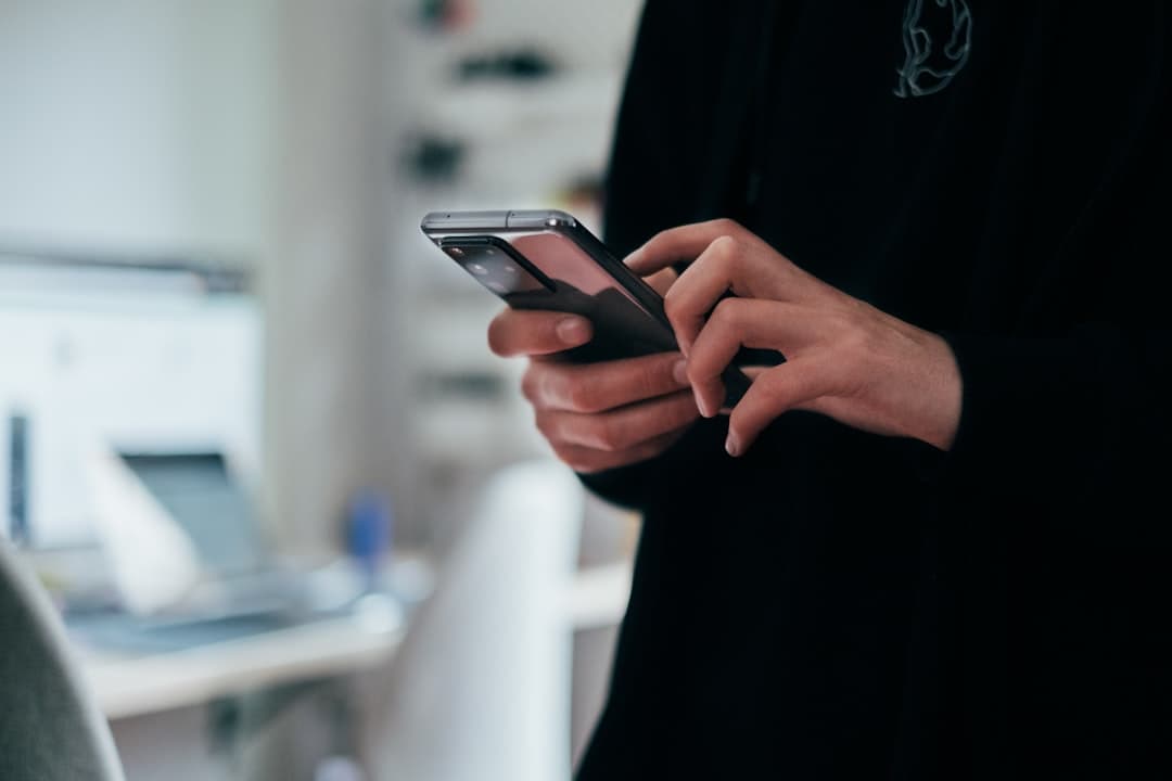 A person scrolling through a social media feed on their smartphone